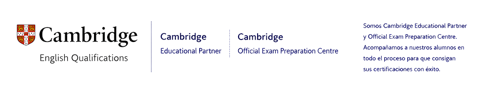 Cambridge English Qualifications. Educational Partner y Official Exam Preparation Centre.