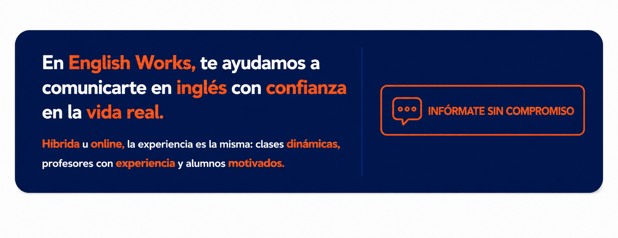 Infórmate sin compromiso sobre las clases híbridas y online